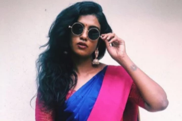 தமிழ் பெண் கண்ணம்மாவா இது? கண் வைக்கும் ரசிகர்கள்... அம்புட்டு அழகு! புடவையில் வைலரகும் புகைப்படம்