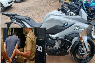 பதிவு செய்யப்படாமல் ஐந்து அதிவேக மோட்டார் சைக்கிள்களுடன் சிக்கிய இளைஞர்