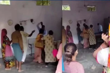 பெண் ஆசிரியரை செருப்பால் அடித்த பள்ளி முதல்வர் - அதிர்ச்சிக்குள்ளாக்கும் வீடியோ!