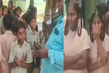 தலைமை ஆசிரியர் பிரியாவிடை...பிரிய மனமின்றி கண்ணீர் விட்டு கதறி அழும் மாணவர்கள்!