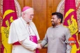 වතිකාන අගරදගුරු පෝල් රිචඩ් ගැලගර් හිමිපාණන් ජනපති හමුවට