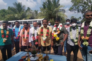 கோவிட் காரணமாக பேருந்து உரிமையாளர்களின் வாழ்வாதாரத்தை உயர்த்த புதிய அமைப்பு சங்கமம் (Photos)