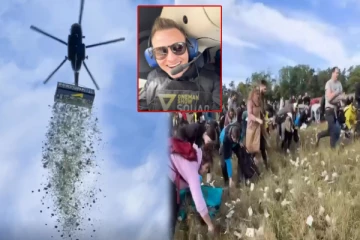 வானிலிருந்து கொட்டப்பட்ட ரூ.6 கோடி பணம்; அள்ளி சென்ற மக்கள் - எதற்காக?