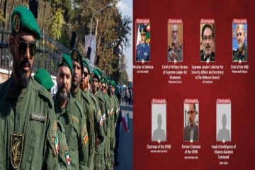 இஸ்ரேல் தாக்குதலில் முக்கிய ஏழு தளபதிகள் பலி : உறுதிப்படுத்தியது ஈரான்