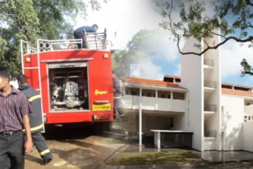 போதனா வைத்தியசாலை கட்டடத்தில் தீ விபத்து - நோயாளர்கள் வெளியேற்றம்