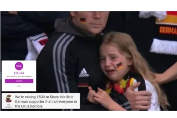 எங்கள் நாட்டில் அனைவரும் இப்படிப்பட்டவர்கள் அல்ல! யூரோ கால்பந்து போட்டியில் கதறி அழுத சிறுமியை தேடி வரும் அதிர்ஷ்டம்