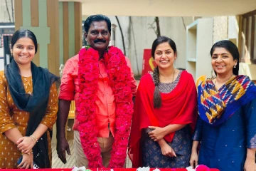 எதிர்நீச்சல் டீமின் கொண்டாட்டம்.. மாலையும் கழுத்துமாக ஆதி குணசேகரன்