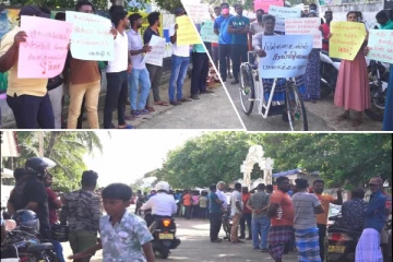 மன்னாரில் பாடசாலை அதிபரை மாற்ற கோரி வெடித்த போராட்டம்