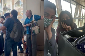 'தண்ணீர் கூட இல்லை' - விமான நிலைய ஏரோ பிரிட்ஜில் அடைத்துவைத்தனர் - நடிகை ஆவேசம்!