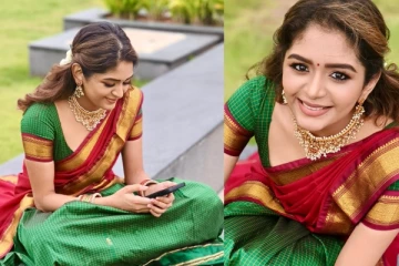 நடிகை அதிதி ஷங்கர் தாவணியில் கியூட் போட்டோஷூட்