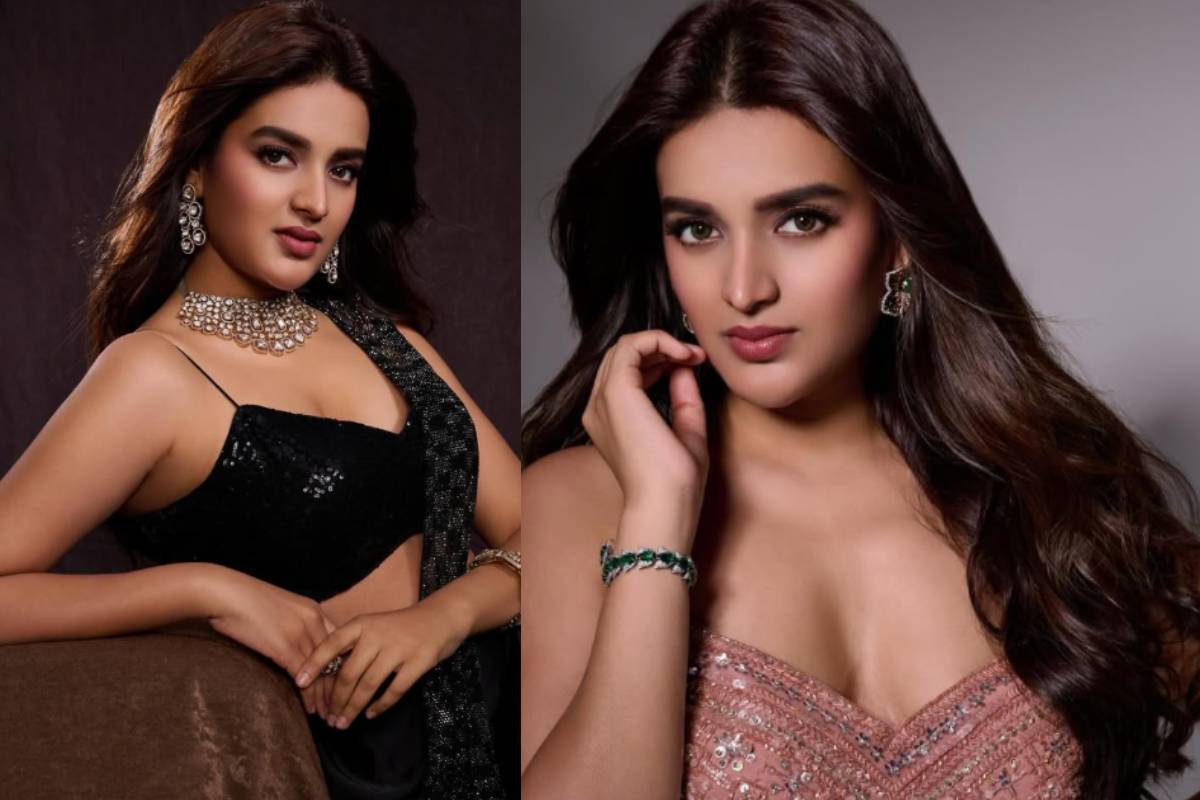 கருப்புநிற கிளாமர் உடையில் பளபளக்கும் லுக்கில் நடிகை நிதி அகர்வால்!! ரசிகர்களின் ரியாக்ஷன்.. | Actress Nidhhi Agerwal Recent Black Dress Photos