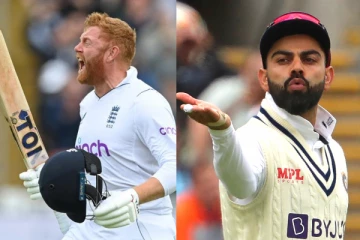 பேர்ஸ்டோவை பிளையிங் கிஸ் குடுத்து அனுப்பிவைத்த விராட் கோலி! இங்கிலாந்து ரசிகர்கள் கோபம்