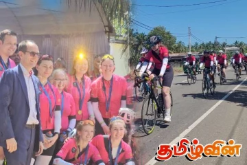 புலம்பெயர் இலங்கையர்களால் ஆரம்பிக்கப்பட்ட துவிச்சக்கரவண்டி பயணம் யாழில் நிறைவு