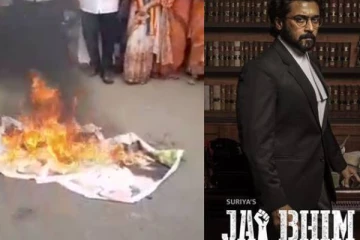 நடிகர் சூர்யா உருவப்படம் எரிப்பு - வன்னியர்களின் செயலால் ரசிகர்கள் ஆவேசம்!