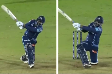 கடைசி ஓவரில் சிக்ஸர்களை பறக்க விட்ட ராகுல் திவேடியா - பஞ்சாப்பை பொளந்துகட்டிய குஜராத்