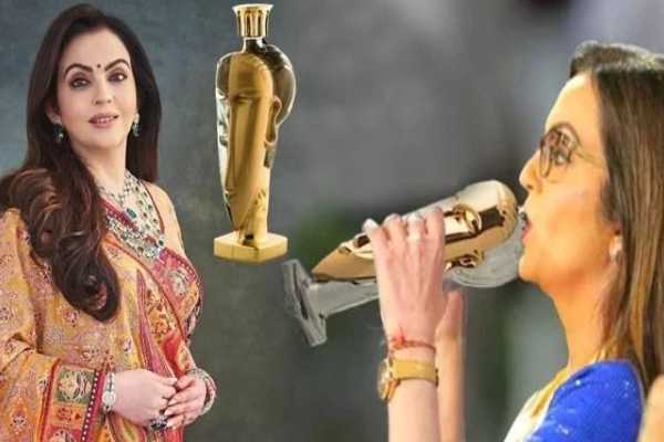 நீதா அம்பானி மருமகள் ராதிகா மெர்ச்சண்ட்டின் வாட்டர் பாட்டில் விலை இவ்வளவா? | Nita Ambani Drinks Water Bottle Worth Rs 49 Lakh