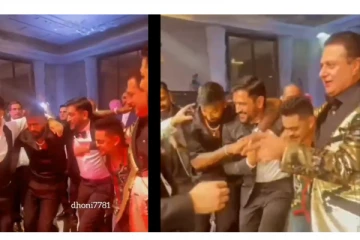 Wow... ஹர்திக் பாண்டியாவுடன் மாஸா டான்ஸ் ஆடின எம்.எஸ்.தோனி - குஷியில் ரசிகர்கள்...!