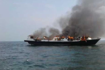 14 දෙනෙකු මිය ගිය මගී බෝට්ටුවක් ගිනි ගැනීමෙන් සිදුවූ අනතුර (විදෙස්)