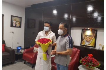 திமுக தலைவர் ஸ்டாலினை நேரில் சந்தித்த கமல்ஹாசன்
