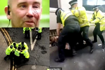 பிரித்தானியாவில் கால்பந்து ரசிகரை தூக்கி வந்து சரமாரியாக குத்திய பொலிஸ்! சர்ச்சையை ஏற்படுத்திய வீடியோ