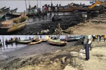 எண்ணூர் எண்ணெய் கசிவு; நவீன தொழில்நுட்பமெல்லாம் இல்லை - 300 பணியாட்கள் தீவிரம்!