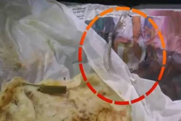 பாம்பு தோலுடன் பரோட்டாவை பார்சல் செய்து கொடுத்த ஓட்டல் - வாடிக்கையாளர்கள் அதிர்ச்சி