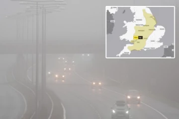 பிரித்தானியாவை மூடிய பனி மூட்டம்: பல பகுதிகளுக்கு மஞ்சள் எச்சரிக்கை