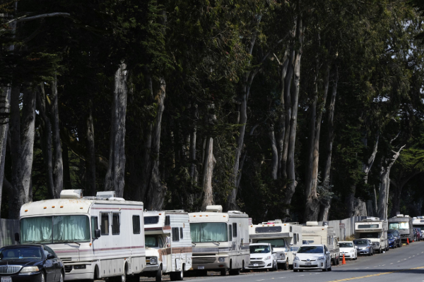 அமெரிக்காவில் நடமாடும் வீடுகளில் வசிக்க தடை | San Francisco Bans Living In Mobile Homes