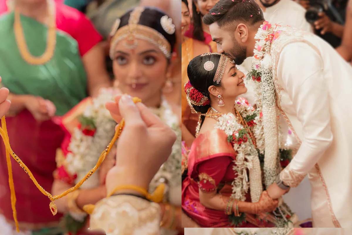 விமானியைக் கரம்பிடித்த பிரபல நடிகை... வைரலாகும் திருமண புகைப்படம் | Bigg Boss Janani Married Pilot Sai Roshan