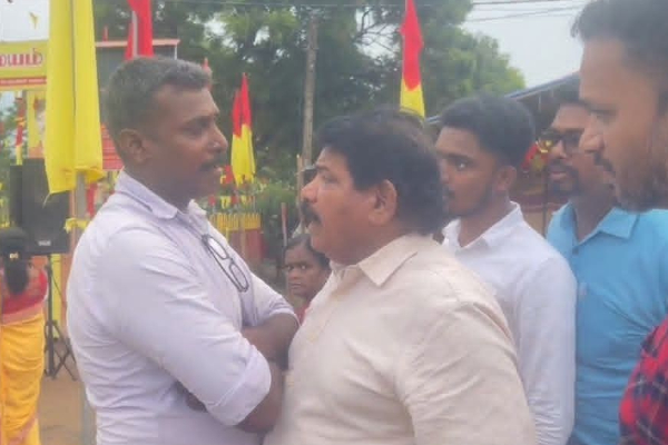 தியாக தீபத்திற்கு அஞ்சலி செலுத்த சென்ற அமைச்சருக்கு வழிமறுப்பு | Chandrasekar Has Been Refused To Pay Tribute