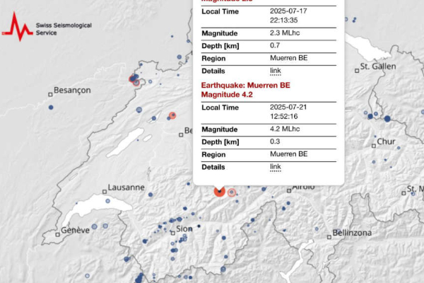 swiss earthquake