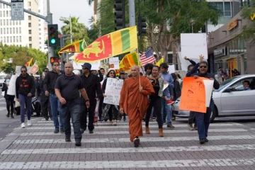 இலங்கை அரசாங்கத்திற்கு எதிராக அமெரிக்காவில் போராட்டம்!