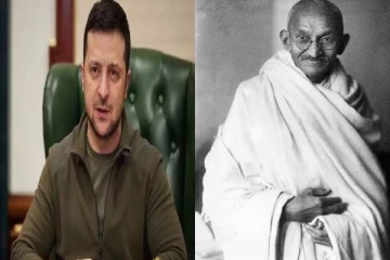 காந்தியின் பொன்மொழிகளை கூறிய உக்ரைன் அதிபர்