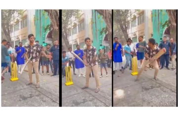 தெருவில் இறங்கி ரசிகர்களுடன் கிரிக்கெட் விளையாடி சூர்யகுமார் யாதவ்... - வைரலாகும் வீடியோ..!