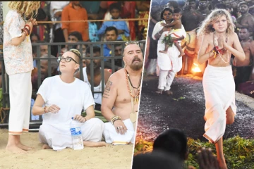 மட்டக்களப்பு பத்திரகாளியம்மன் ஆலய உற்சவத்தில் பலரையும் திரும்பி பார்க்க வைத்த வெளிநாட்டவர்கள்