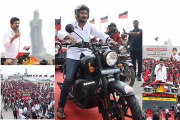 கோட்சேவின் பேரன்களுக்கு எதிராக பெரியாரின் பேரன்கள் கன்னியாகுமரி காந்தி மண்டபத்திலிருந்து புறப்படுகிறோம் - உதயநிதி ஸ்டாலின்!