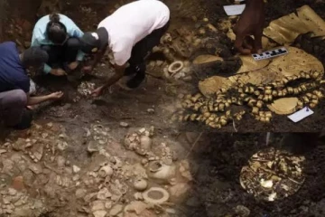 குவிக்கப்பட்டுள்ள தங்கம், தலைகீழாக புதைக்கப்பட்ட உடலம்...கல்லறையில் பொதிந்திருக்கும் மர்மம் என்ன!