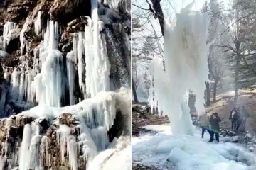 ஆறும், அருவிகளும் கூட உறைந்து நிற்கும் அற்புத காட்சிகள்! வைரல் புகைப்படம் இதோ