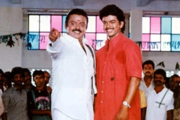 தளபதி விஜய்யின் திரைப்படத்தில் சம்பளமே இல்லாமல் நடித்த கேப்டன் விஜயகாந்த் !