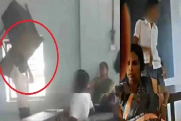 ஆசிரியையை தாக்க முயலும் மாணவர்! அடுத்தடுத்து வெளியாகும் அதிர்ச்சி காட்சி