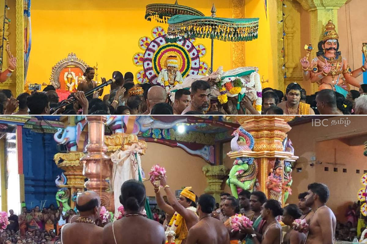 மட்டக்களப்பு அமிர்தகழி மாமாங்கேஸ்வரர் ஆலய மகோற்சவப் பெருவிழா கொடியேற்றத்துடன் ஆரம்பம்! | Batticaloa Sri Mamangeswarar Temple Flag Hoisting