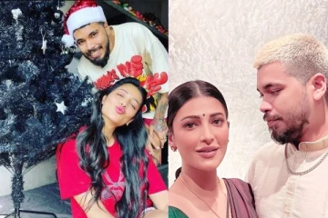 வித்தியாசமான முறையில் தனது காதலருடன் கிறிஸ்துமஸ் கொண்டாடிய ஸ்ருதிஹாசன்!