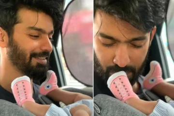 தனது மகனின் கால்களை முத்தமிடும் நடிகர் மகத் - வைரலாகும் புகைப்படம்