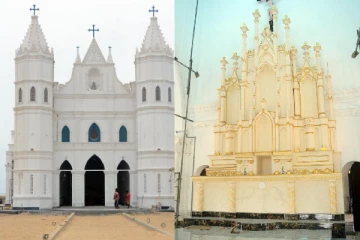 அழகிய தோற்றத்தில் இலங்கையில் அமைக்கப்படும் புதிய தேவாலயம் (படங்கள்)