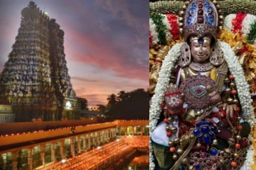 சித்திரை திருவிழாவில் உச்சி முதல் பாதம் வரை  ஒளிர்ந்த  மதுரை மீனாட்சி; வியக்கவைத்த ஆபரணங்கள்!