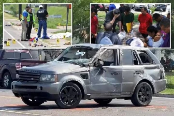 பேருந்துக்கு காத்திருந்த புலம்பெயர் மக்கள்... அசுர வேகத்தில் காரால் மோதிய கொடூரன்: பகீர் சம்பவம்