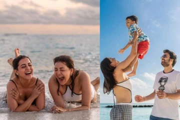 பிறந்தநாளை மாலத்தீவில் குடும்பத்துடன் கொண்டாடிய காஜல் அகர்வால்.. புகைப்படங்கள் இதோ