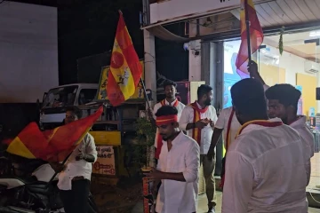 யாழில் களைகட்டிய தமிழக வெற்றிக் கழகத்தின் வெற்றி கொண்டாட்டம்