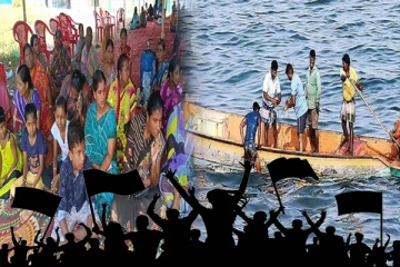 இரண்டாவது நாளாகவும் உண்ணாவிரத போராட்டத்தில் ஈடுபடும் ராமேஸ்வரம் கடற்றொழிலாளர்கள்