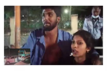 நடு ரோட்டில் காதலர்களை காரில் கடத்த முயன்ற பெற்றோர் - சினிமாவை மிஞ்சிய காட்சிகள்